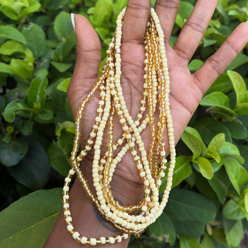 Gold & Cremé Waist Beads