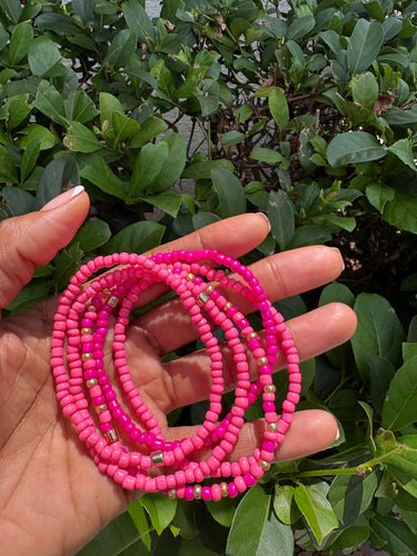 Peachin’ Pink Anklets