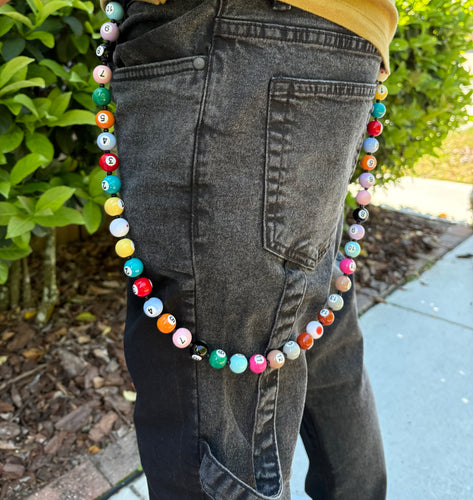 Billiard Board Beaded Pants Chain ✨