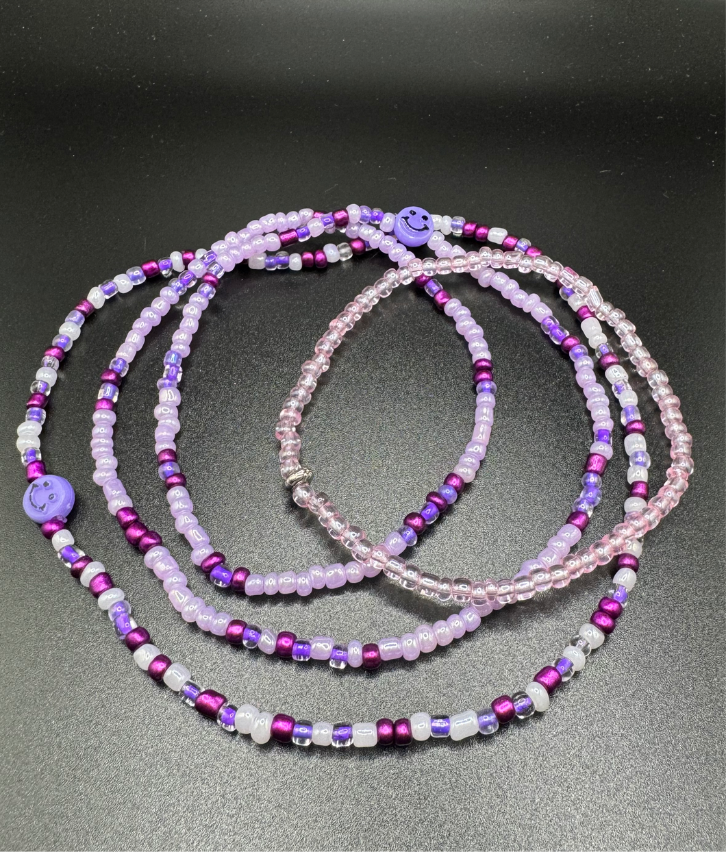 Purple Anklets & Choker Set