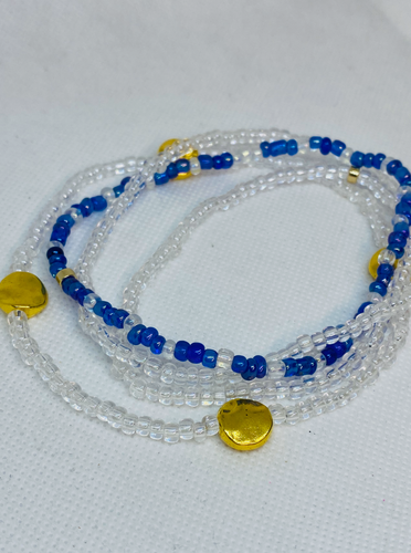 Clear & Blue Anklet