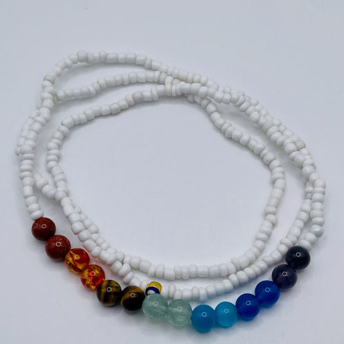 White Chakra Waist Beads