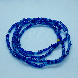 Royal Blue Hamsa Waist Beads