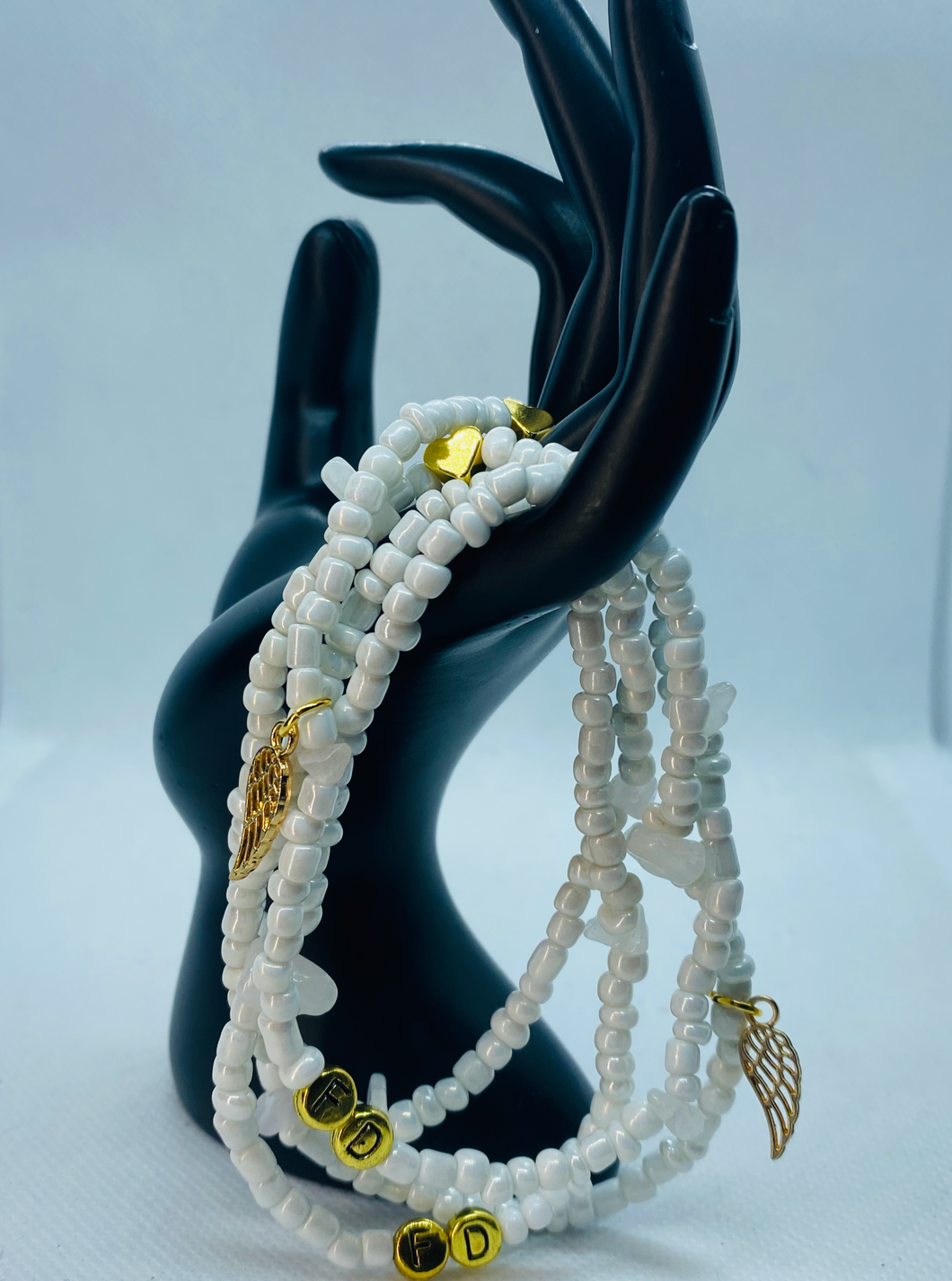 White Waist Beads