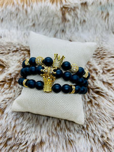 BLACK KING/QUEEN SET